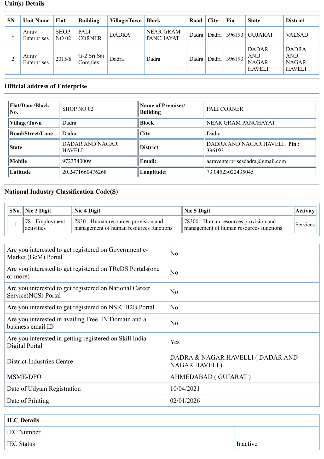 UDYAM MSME CERTIFICATE Page 4